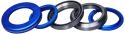 Trynyty integrated headset løbehjul - blå