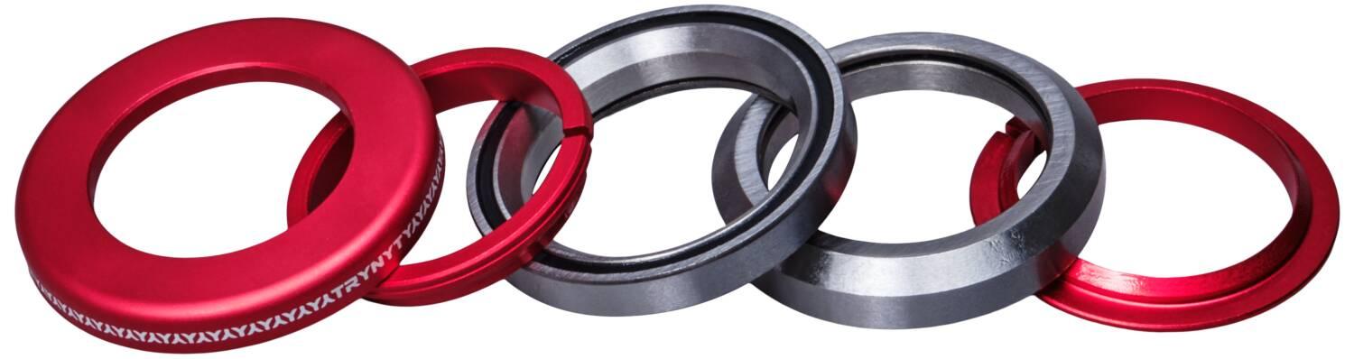 Trynyty integrated headset løbehjul - rød