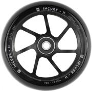 Ethic Incube V2 hjul til løbehjul i sort med 100/110 mm diameter og 24 mm bredde.