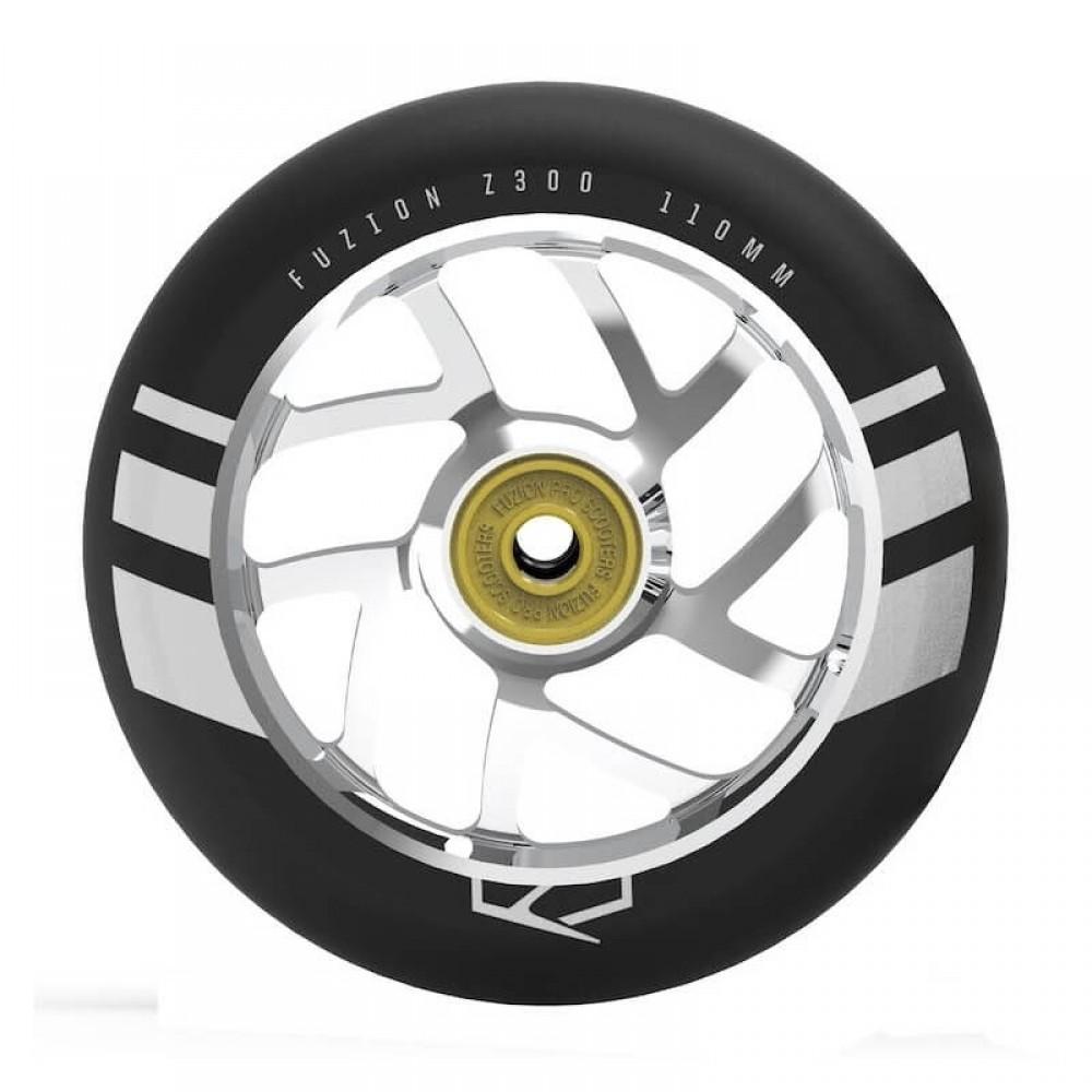 Fuzion hjul til løbehjul - sølv/sort