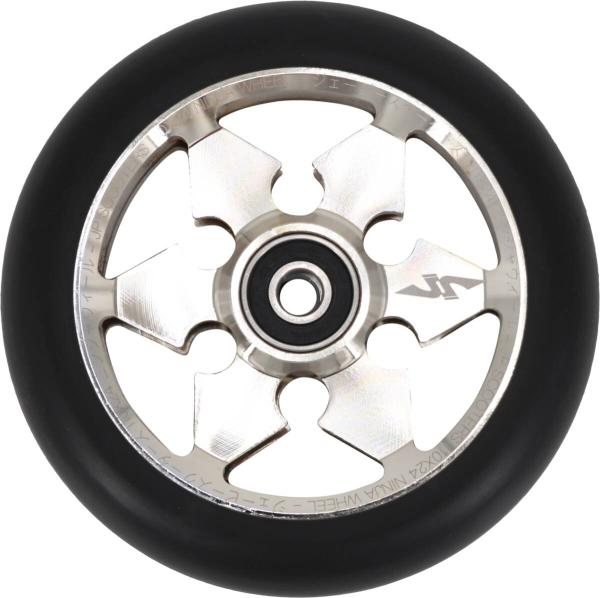 JP Ninja 6-spoke hjul til løbehjul - sølv