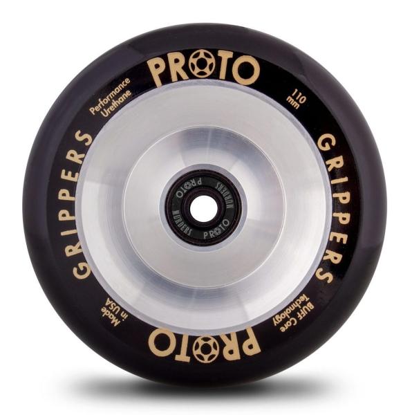 Proto full core gripper hjul til løbehjul - sølv