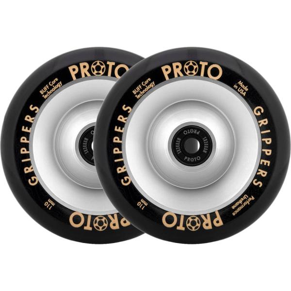 Proto full core gripper hjul til løbehjul - sølv