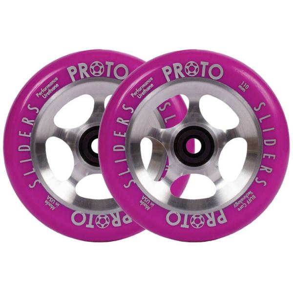 Proto Sliders Starbright hjul til løbehjul - lilla