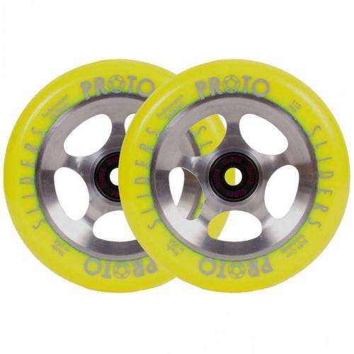 Proto Sliders Starbright hjul til løbehjul - gul