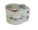Blunt twin slit clamp til løbehjul - krom
