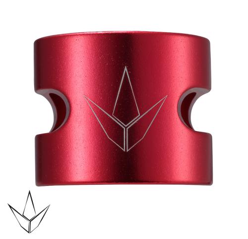 Blunt twin slit clamp til løbehjul - rød