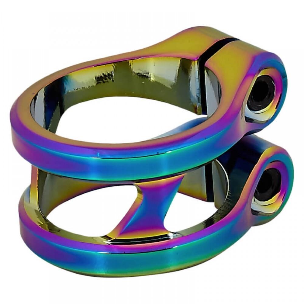 Ethic Sylphe standard clamp i neochrome til løbehjul – let 31.8 mm clamp til bars uden shim