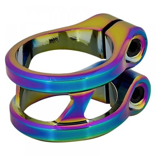 Ethic Sylphe standard clamp i neochrome til løbehjul – let 31.8 mm clamp til bars uden shim