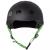 S-ONE Lifer skate hjelm - mat sort grønne stopper
