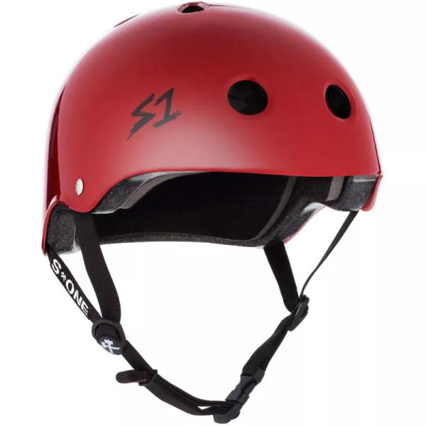 S-ONE Lifer skate hjelm - mat rød