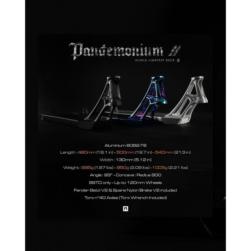 Ethic Pandemonium V2 trick løbehjul deck – Let og stærkt design til tekniske park-tricks.