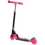Core foldbar løbehjul til børn i pink med LED-lys i hjul og justerbar højde