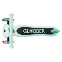 Globber Primo Lights 3-hjulet løbehjul i mint – Perfekt til børn med LED-lys i hjulene, justerbart styr og lav deckhøjde. Køb nu og lad dit barn rulle afsted med stil!