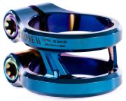 Ethic Sylphe V2 clamp i blå krom – let double clamp til trick løbehjul