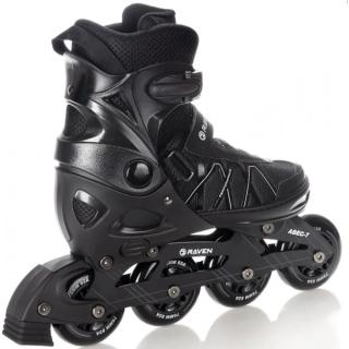 Raven Expert rulleskøjte med justerbar pasform, ABEC-7 kuglelejer og aluminium chassis.