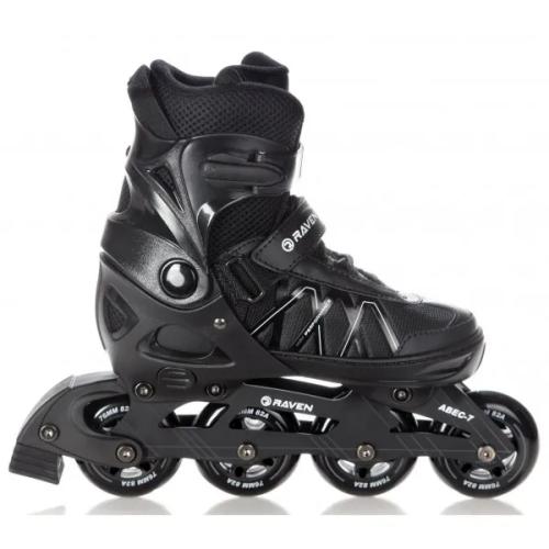 Raven Expert rulleskøjte med justerbar pasform, ABEC-7 kuglelejer og aluminium chassis.