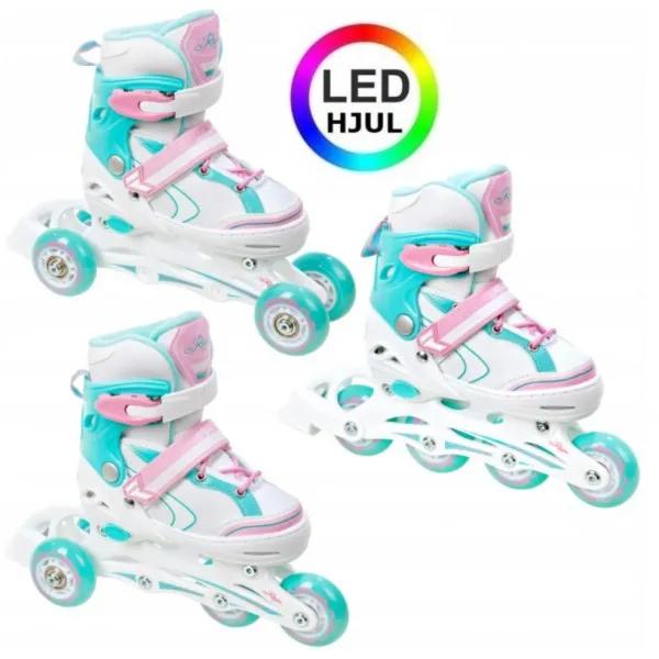 Raven LIA 3i1 rulleskøjte med lys i hjulene