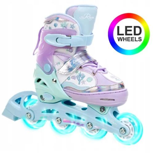 Raven ISLA 3i1 rulleskøjte med lys i hjulene