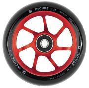 Ethic Incube V2 hjul til løbehjul i rød med 100/110 mm diameter og 24 mm bredde.