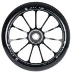 Ethic Atlas hjul til løbehjul i sort med 110 mm diameter, 24 mm bredde og 88A PU.