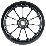 Ethic Atlas hjul til løbehjul i sort med 110 mm diameter, 24 mm bredde og 88A PU.