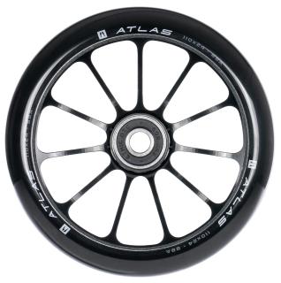 Ethic Atlas hjul til løbehjul i sort med 110 mm diameter, 24 mm bredde og 88A PU.