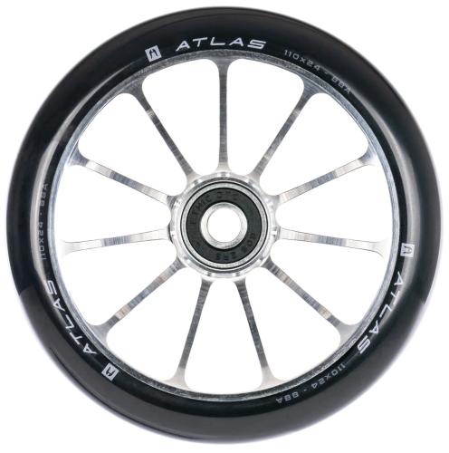 Ethic Atlas hjul til løbehjul i raw med 110 mm diameter, 24 mm bredde og 88A PU.