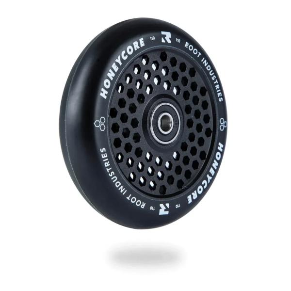 Root Honeycore 110 mm hjul – sort, letvægts og designet til maksimal ydeevne i skateparken.