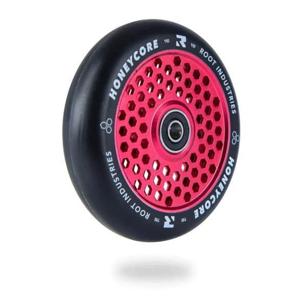 Root Honeycore 110 mm hjul – rød, letvægts og designet til maksimal ydeevne i skateparken.