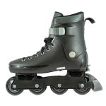 Core Retro Justerbar Inliners - sort med hard boot (plast), høj cuff, 70 mm PU-hjul (85A), ABEC-7 kuglelejer og hælbremse til begyndere på inline rulleskøjter.