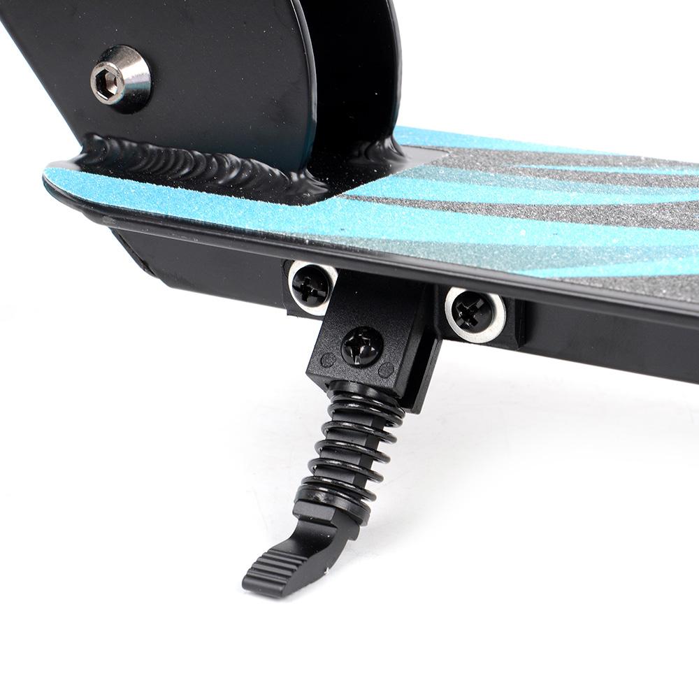 Tempish Nixin 125 AL II blå – let, foldbart børneløbehjul med 125 mm hjul, sænket deck og fodbremse. Justerbart styr: 77,5/82,5/87,5 cm.