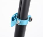 Tempish Nixin 125 AL II blå – let, foldbart børneløbehjul med 125 mm hjul, sænket deck og fodbremse. Justerbart styr: 77,5/82,5/87,5 cm.