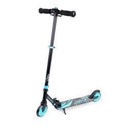 Tempish Nixin 125 AL II blå – let, foldbart børneløbehjul med 125 mm hjul, sænket deck og fodbremse. Justerbart styr: 77,5/82,5/87,5 cm.