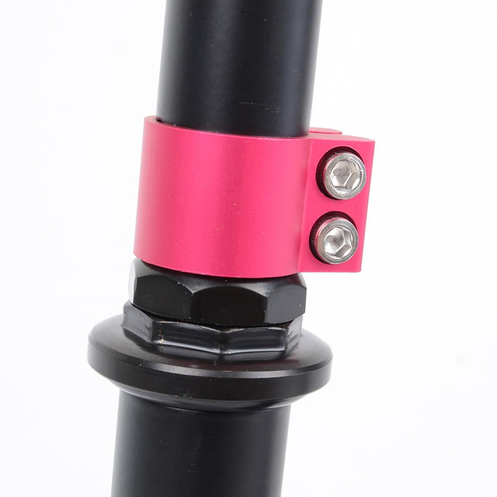 Tempish Nixin 125 AL II pink – let, foldbart børneløbehjul med 125 mm hjul, sænket deck og fodbremse. Justerbart styr: 77,5/82,5/87,5 cm.