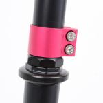 Tempish Nixin 125 AL II pink – let, foldbart børneløbehjul med 125 mm hjul, sænket deck og fodbremse. Justerbart styr: 77,5/82,5/87,5 cm.