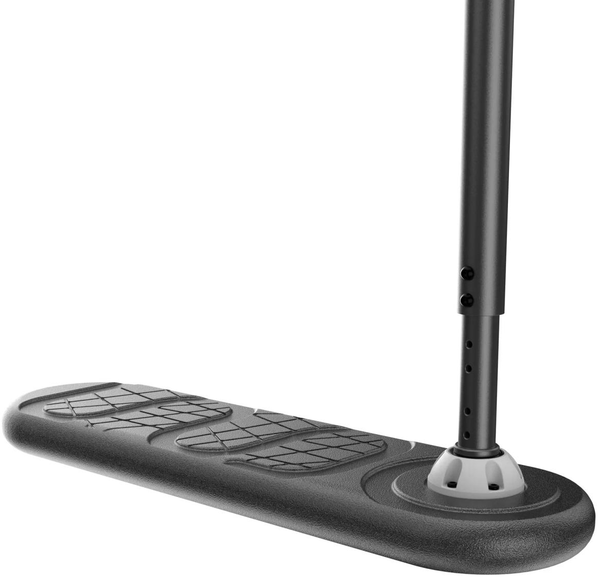 INDO Fusion Classic trampolin-scooter – blødt, bredt deck og justerbar bar til sikre barspins, tailwhips og flips på trampolin/foam pit.