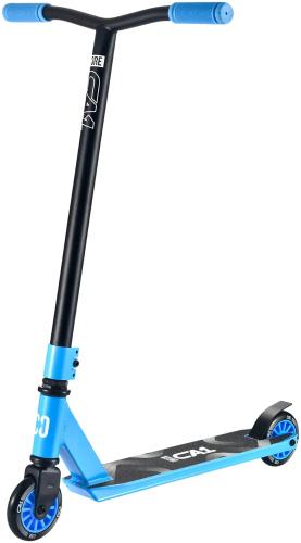 CORE CA1 – børne- og begynderløbehjul med steel bar, triple-bolt clamp, 110 mm hjul og stål fodbremse. EN14619. Totalhøjde ca. 81 cm.