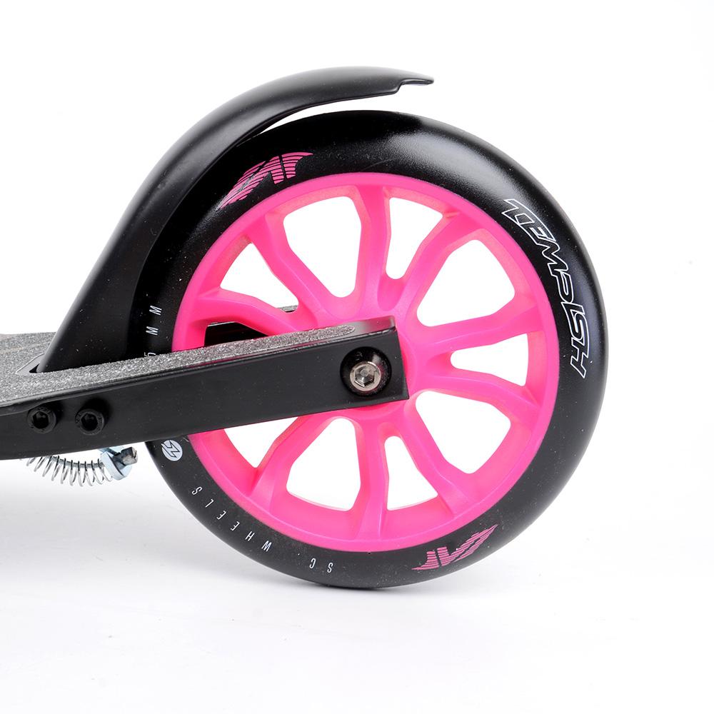 Tempish Nixin 145 II AL – let, foldbart børneløbehjul med 145 mm hjul, sænket deck og fodbremse. Justerbart styr: 78/83/88 cm. Maks. 100 kg.