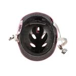 Raven F511 børnehjelm i pink/hvid med dial-fit, ABS/EPS og 11 ventilationshuller – størrelser XS–M.