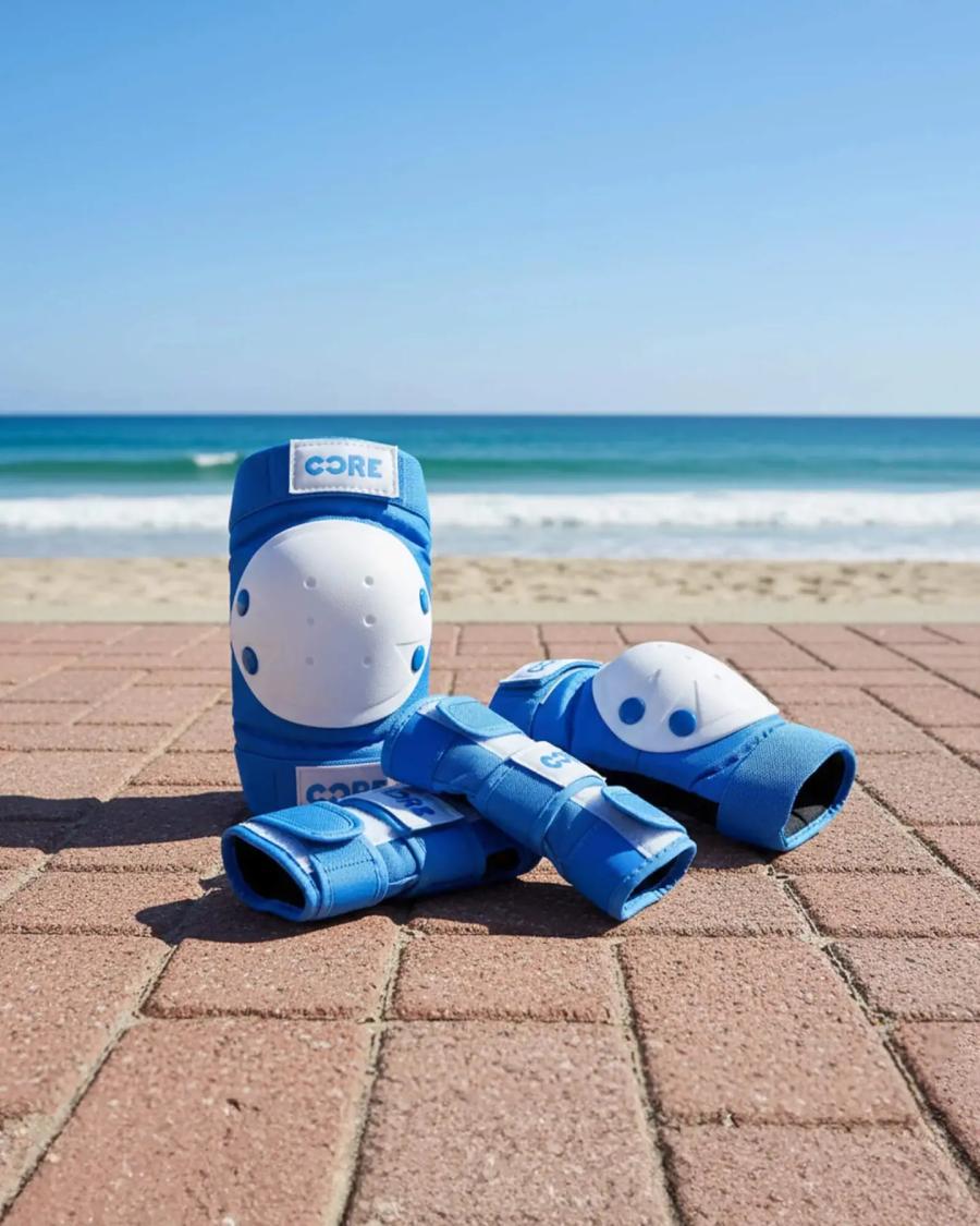 CORE Junior beskyttelsessæt 3-pak - blå