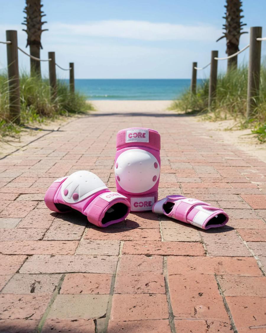 CORE Junior beskyttelsessæt 3-pak - pink
