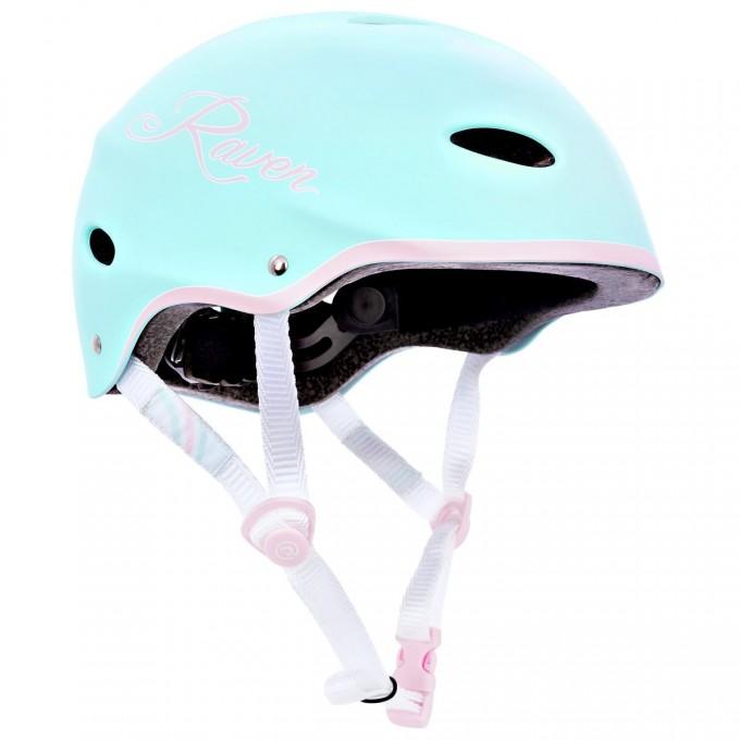Raven F511 skaterhjelm - mint/pink