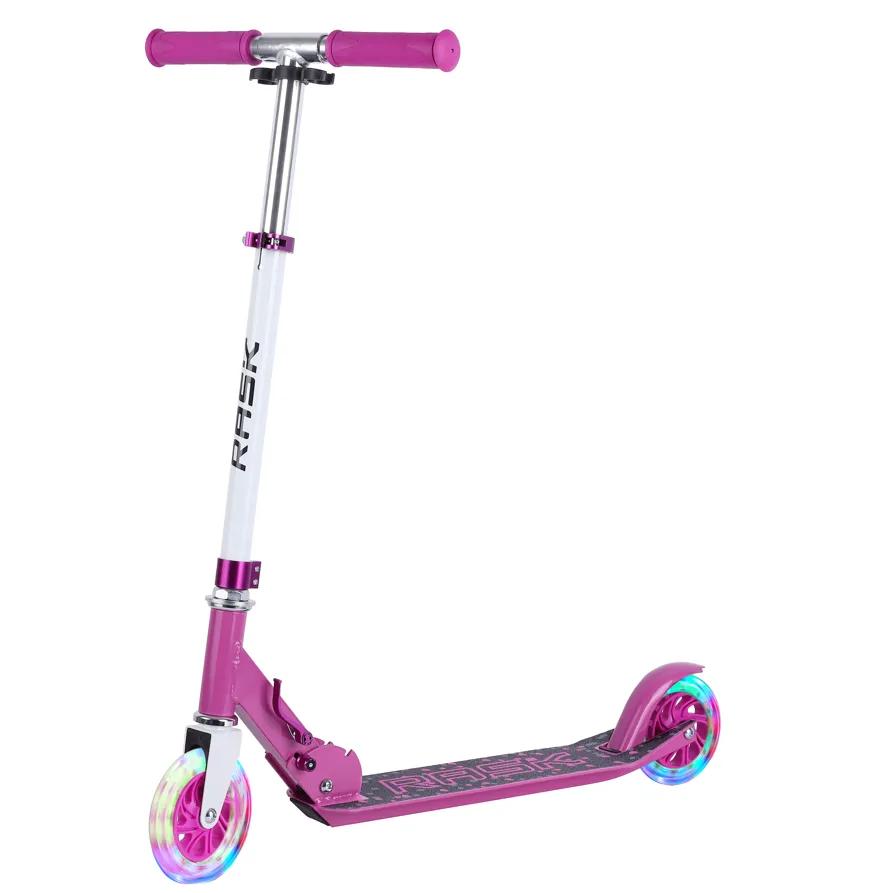 RASK LIGHT 120 løbehjul med lys - pink