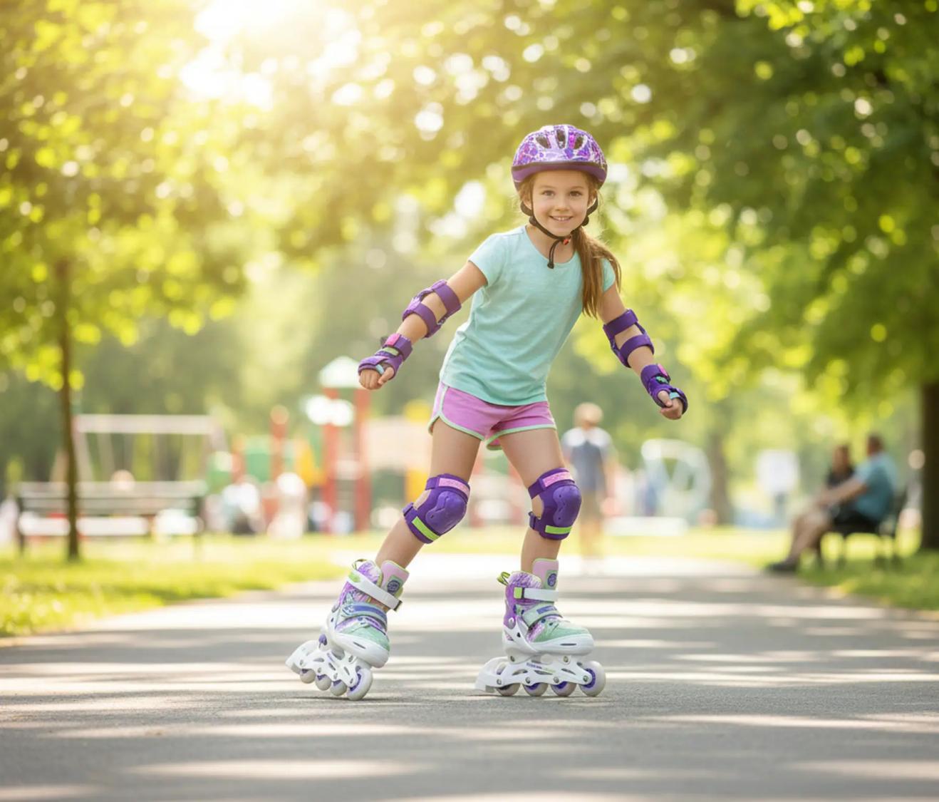 Tempish Bam-Bu Flash inliners til piger med justerbar pasform og LED-hjul.