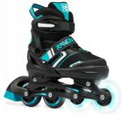 Raven Helix justerbar inliners med PU-82A hjul og ABEC-7 Carbon kuglelejer.
