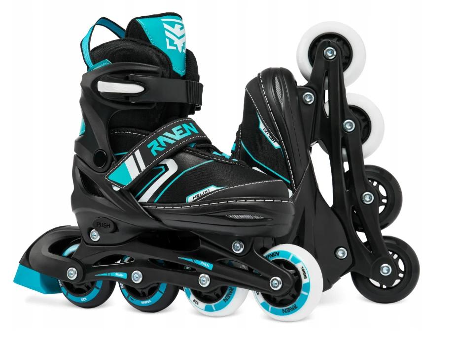 Raven Helix justerbar inliners med PU-82A hjul og ABEC-7 Carbon kuglelejer.