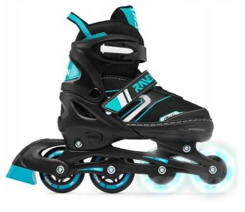 Raven Helix justerbar inliners med PU-82A hjul og ABEC-7 Carbon kuglelejer.