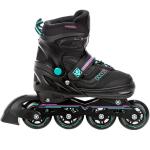 Raven Drill mint/pink inliners med justerbar boot, aluminium chassis og PU 82A hjul (72/76 mm).