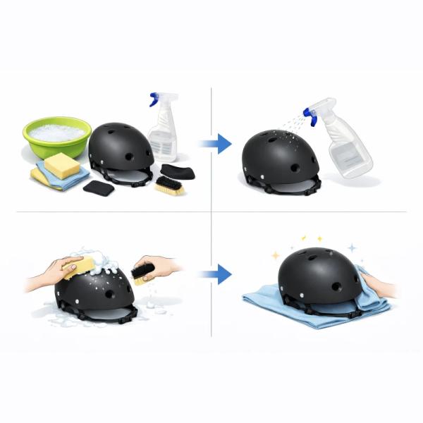 Sådan vedligeholder du din skaterhjelm